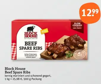 tegut Block house beef spare ribs Angebot