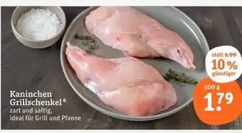 tegut Kaninchen grillschenkel Angebot