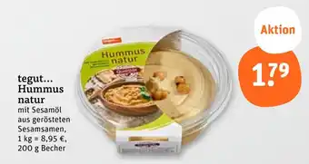 tegut Tegut... hummus natur Angebot