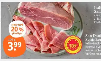 tegut San daniele schinken Angebot