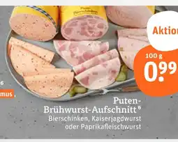 tegut Puten-brühwurst-aufschnitt Angebot