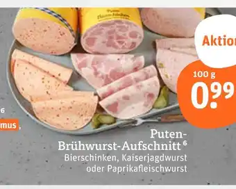 tegut Puten-brühwurst-aufschnitt Angebot