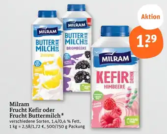 tegut Milram frucht kefir Angebot
