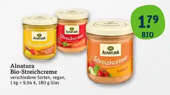 tegut Alnatura bio-streichcreme Angebot