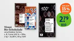 tegut Vivani bio-schokolade Angebot