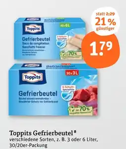 tegut Toppits gefrierbeutel Angebot