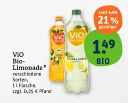 tegut Vio bio-limonade Angebot