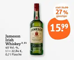 tegut Jameson irish whiskey Angebot