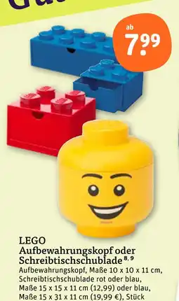 tegut Lego aufbewahrungskopf Angebot