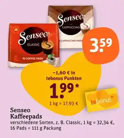 tegut Senseo kaffeepads Angebot