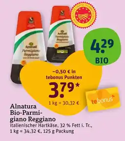 tegut Alnatura bio-parmigiano reggiano Angebot
