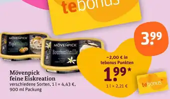 tegut Mövenpick feine eiskreation Angebot