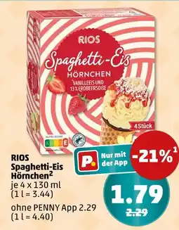 PENNY Rios spaghetti-eis hörnchen Angebot