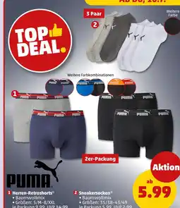 PENNY Puma herren-retroshorts oder sneakersocken Angebot