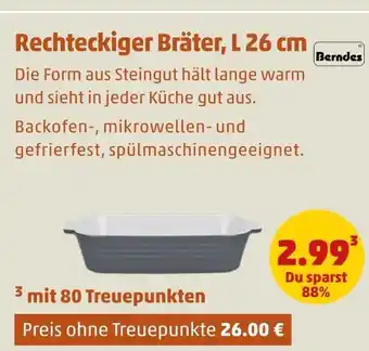 PENNY Berndes rechteckiger bräter Angebot