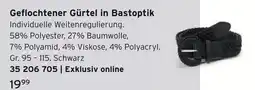 Tchibo Geflochtener gürtel in bastoptik Angebot