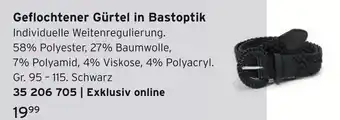 Tchibo Geflochtener gürtel in bastoptik Angebot