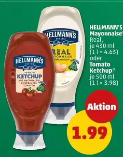 PENNY Hellmann's mayonnaise real oder tomato ketchup Angebot