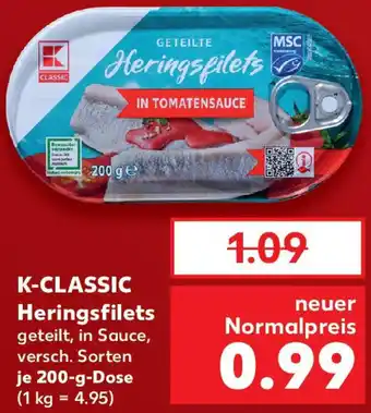 Kaufland K-CLASSIC Heringsfilets Angebot
