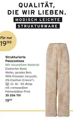 Tchibo Strukturierte palazzo hose Angebot