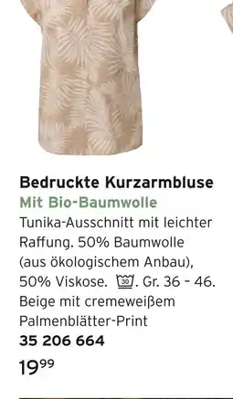 Tchibo Bedruckte kurzarmbluse Angebot