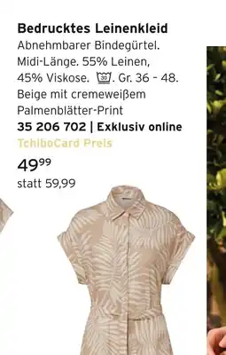 Tchibo Bedrucktes leinenkleid Angebot