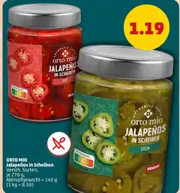 PENNY Orto mio jalapeños in scheiben rot Angebot