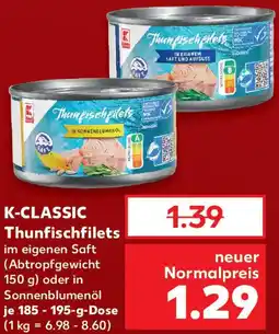 Kaufland K-CLASSIC Thunfischfilets Angebot