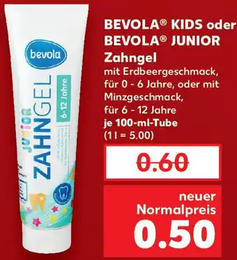 Kaufland BEVOLA KIDS oder BEVOLA JUNIOR Zahngel Angebot