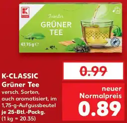 Kaufland K-CLASSIC Grüner Tee Angebot