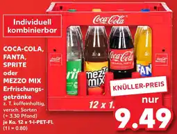Kaufland COCA-COLA, FANTA, SPRITE oder MEZZO MIX Erfrischungsgetränke Angebot