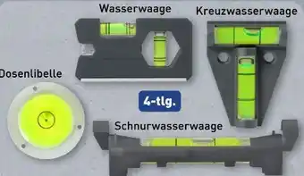 Aldi Nord Workzone Libellen-Wasserwaagen-Set 4-tlg Angebot