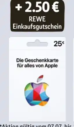 REWE Apple Geschenkkarten Angebot