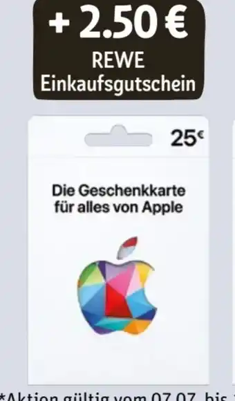 REWE Apple Geschenkkarten Angebot