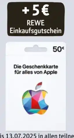 REWE Apple Geschenkkarten Angebot