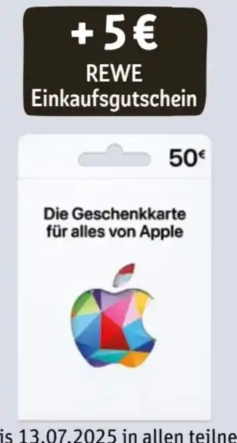 REWE Apple Geschenkkarten Angebot