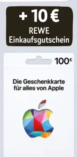 REWE Apple Geschenkkarten Angebot