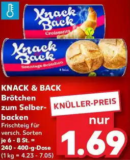 Kaufland KNACK & BACK Brötchen zum Selberbacken Angebot