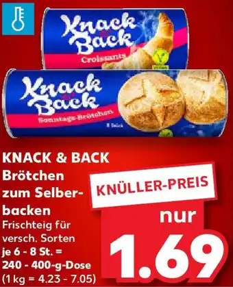 Kaufland KNACK & BACK Brötchen zum Selberbacken Angebot