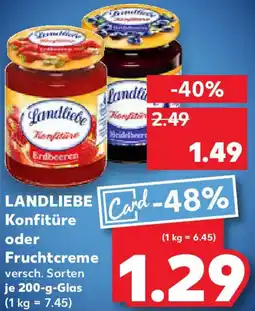 Kaufland LANDLIEBE Konfitüre oder Fruchtcreme Angebot