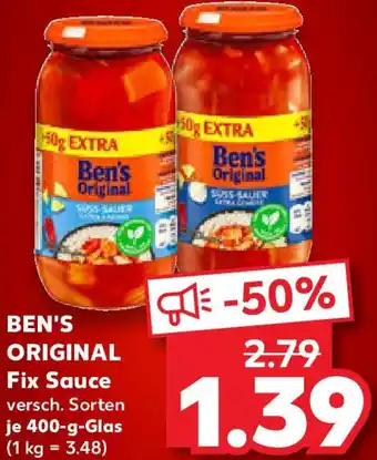 Kaufland BEN'S ORIGINAL Fix Sauce Angebot