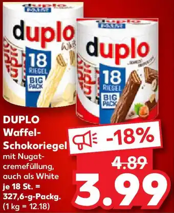Kaufland DUPLO Waffel Schokoriegel Angebot