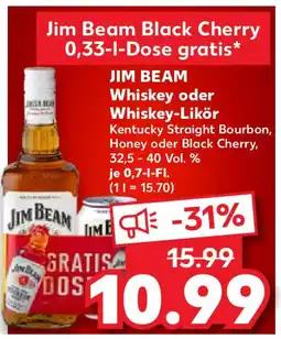 Kaufland JIM BEAM Whiskey oder Whiskey-Likör Angebot