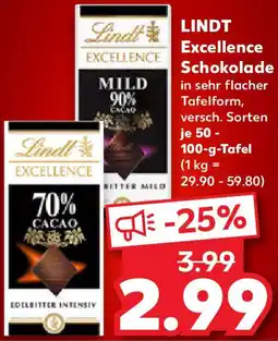 Kaufland LINDT Excellence Schokolade Angebot