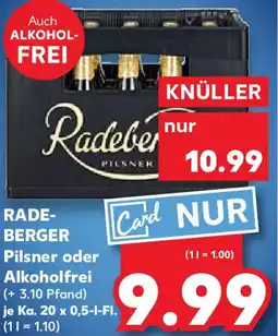 Kaufland RADEBERGER Pilsner oder Alkoholfrei Angebot