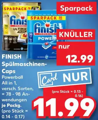 Kaufland FINISH Spülmaschinen Caps Angebot