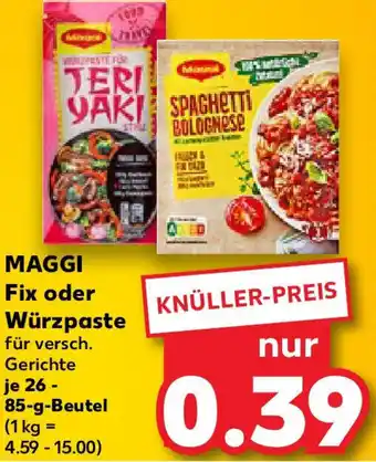 Kaufland MAGGI Fix oder Würzpaste Angebot