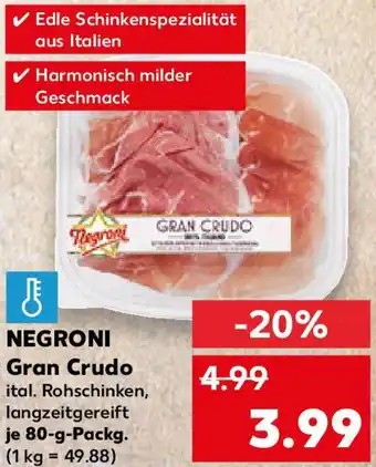 Kaufland NEGRONI Gran Crudo Angebot