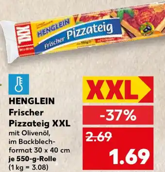 Kaufland HENGLEIN Frischer Pizzateig XXL Angebot