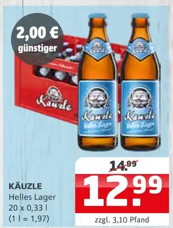 Getränke Quelle Käuzle helles lager Angebot